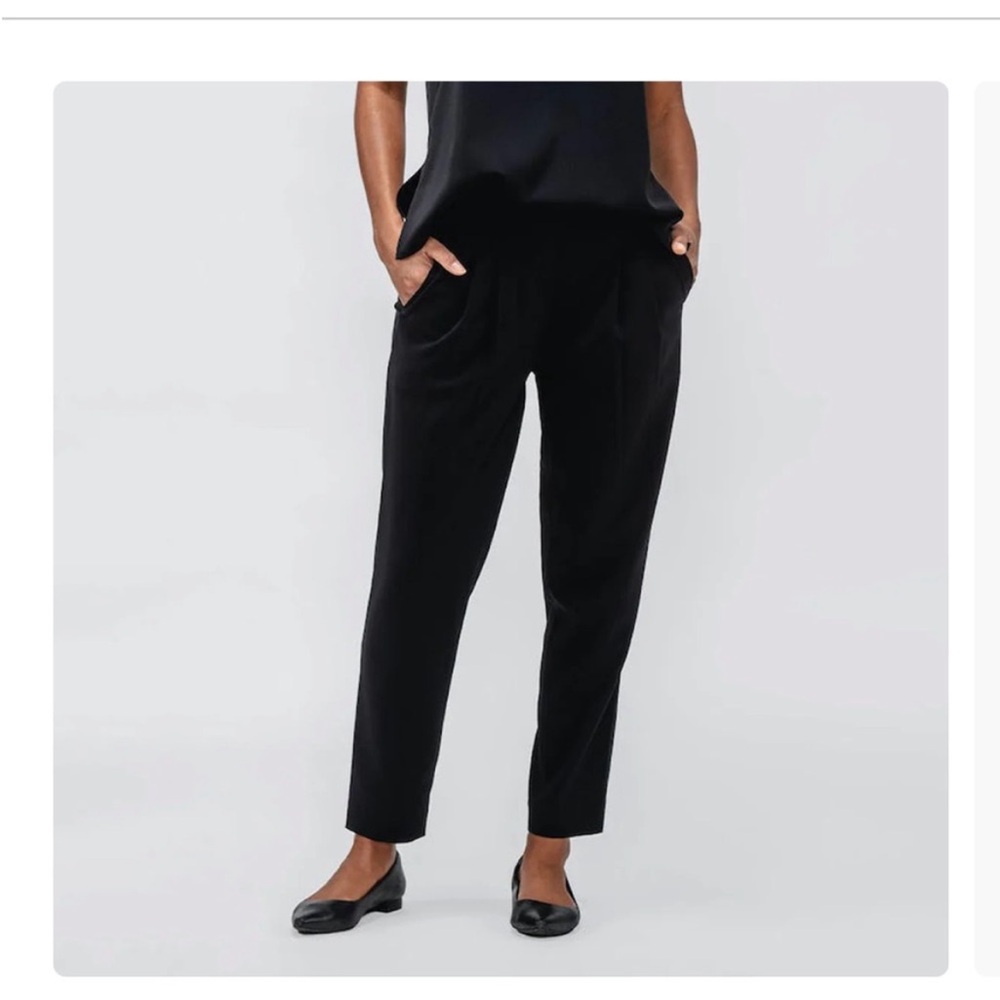 NEW MINISTRY OF SUPPLY swift drape pants in black